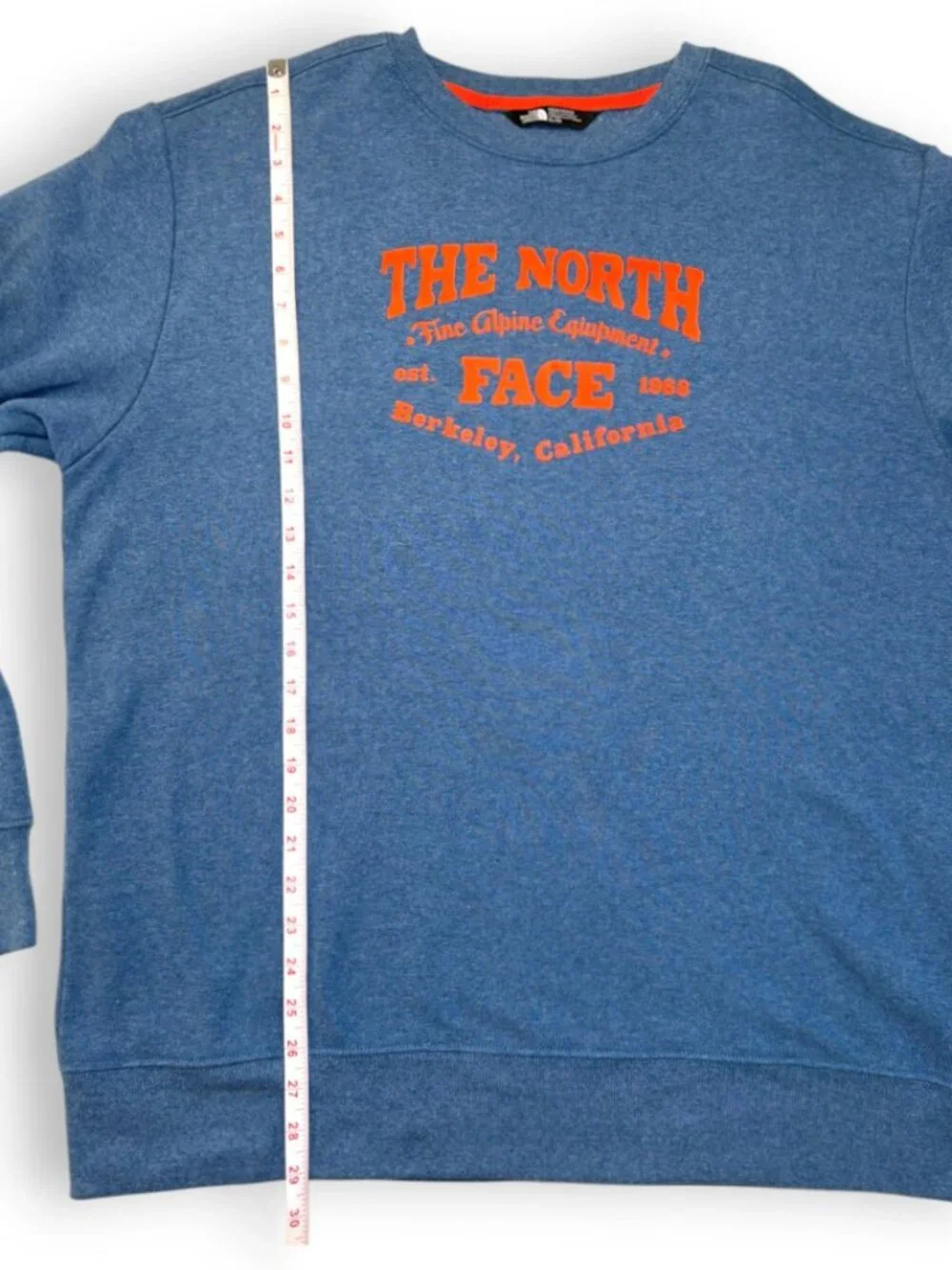 North Face Men’s XL Crewneck Graphic Sweatshirt Cyan Blue Berkeley California